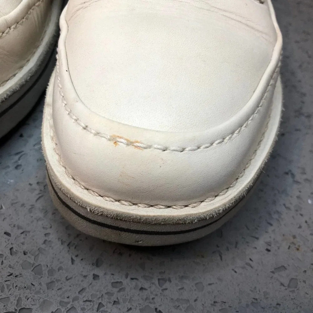 Hush Puppies The Body Shoe White Leather Lace Up Walking Shoes Men’s Size 7